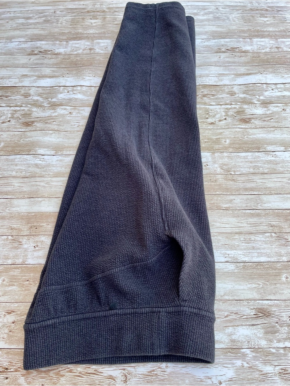 Lululemon Black Ribbed Straight Leg HR Crop 23 Travel Pant Normcore Minimal Sz 0 - Picture 9 of 16